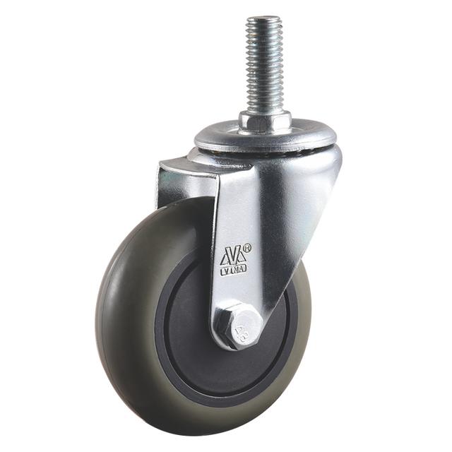 VIMA 3/4in PVC/PU and Core PP silent Light Duty caster for fight case