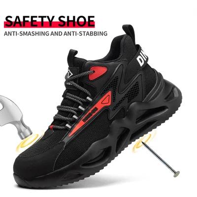 Lightweight Breathable Sneakers Industrial Construction Safety Shoes